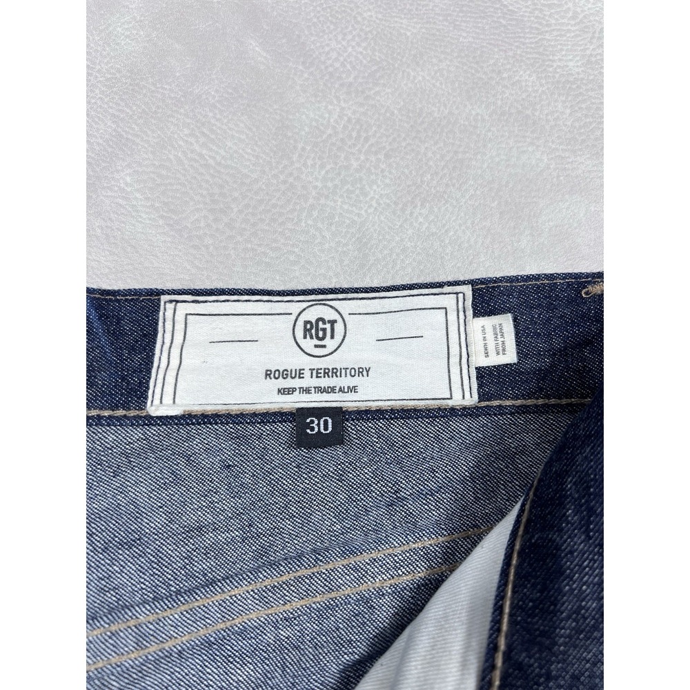 Rogue Territory Size 30 x 34 Silveridge Slim Straight Selvedge Denim Jeans - Picture 4 of 12
